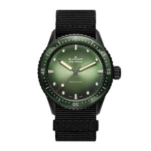 Фото 55 - Blancpain Fifty Fathoms Bathyscaphe 43mm 5005 0153 Green
